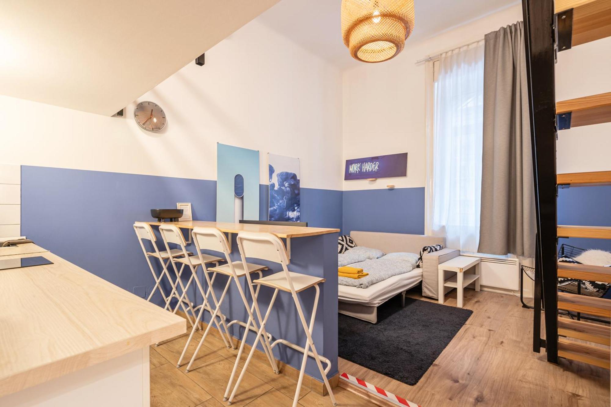 דירות בודפשט Cosy Studio In Central Party District W41 Blue מראה חיצוני תמונה